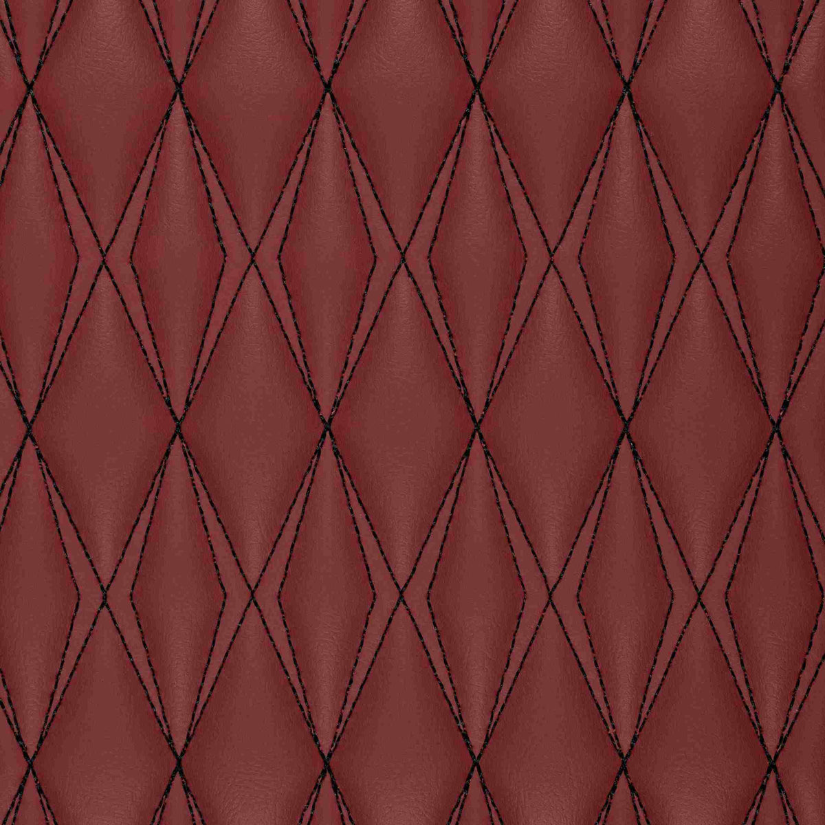 Tapis de Sol 3D sur Mesure Premium Luxus – Motif Double Losange Rouge Bordeaux