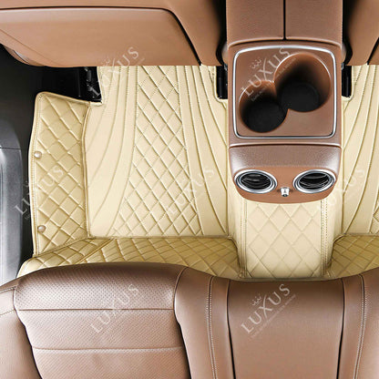 Tapis de Sol 3D sur Mesure Premium Luxus – Motif Hybride Beige Crème