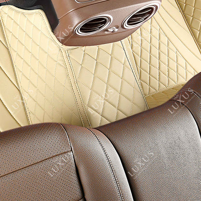 Tapis de Sol 3D sur Mesure Premium Luxus – Motif Hybride Beige Crème