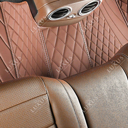 Tapis de Sol 3D sur Mesure Premium Luxus – Motif Hybride Marron Chocolat