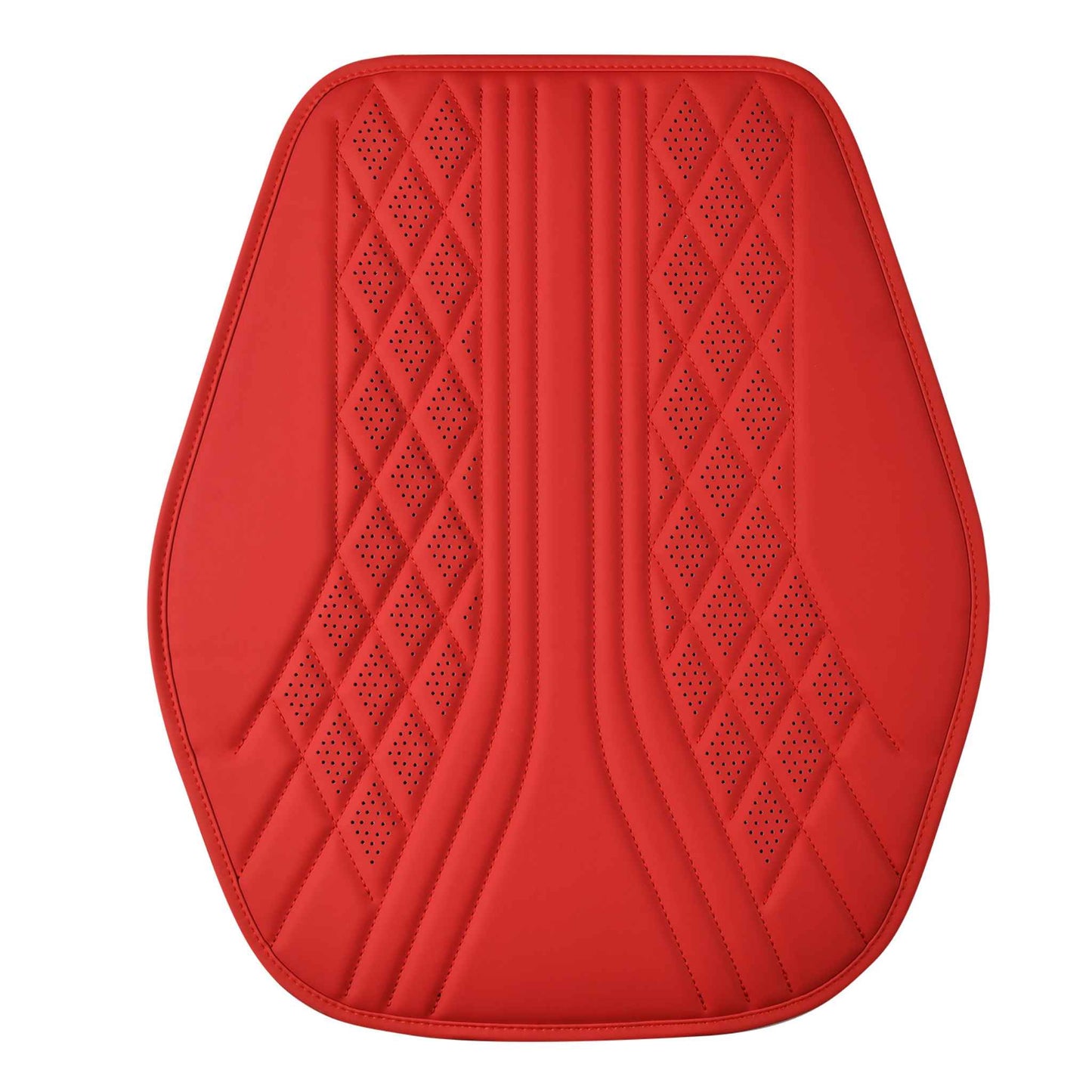 Luxus SeatSkin™ Housses de Siège sur Mesure en Similicuir – Motif Hybride Marron Caramel
