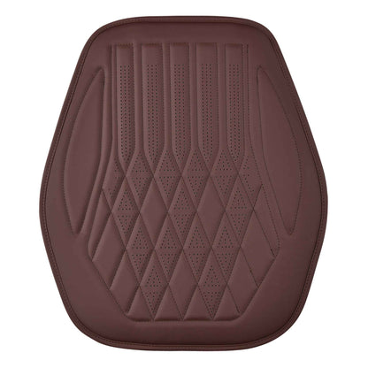 Luxus SeatSkin™ Housses de Siège sur Mesure en Similicuir – Motif Losange Marron Chocolat
