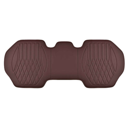 Luxus SeatSkin™ Housses de Siège sur Mesure en Similicuir – Motif Losange Marron Chocolat