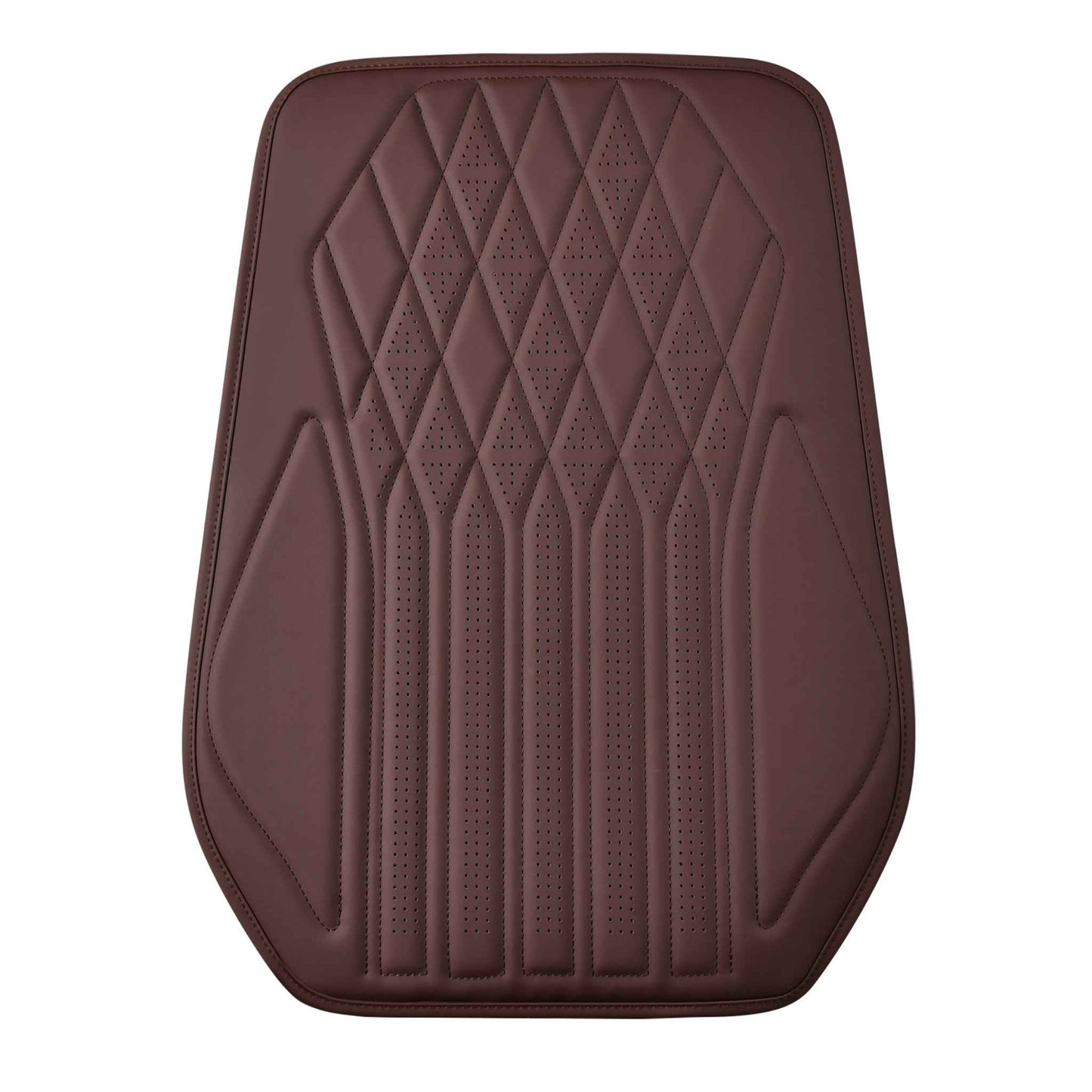 Luxus SeatSkin™ Housses de Siège sur Mesure en Similicuir – Motif Losange Beige Crème