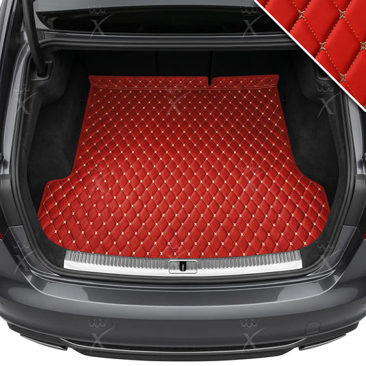 Tapis de Coffre sur Mesure Premium Luxus – Motif Losange Rouge Ferrari