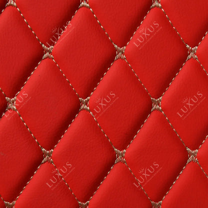 Tapis de Coffre sur Mesure Premium Luxus – Motif Losange Rouge Ferrari