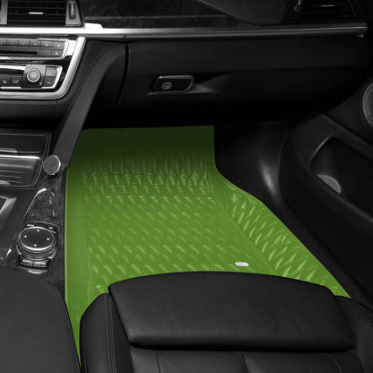 Tapis de Sol 3D sur Mesure Premium Luxus – Motif Double Losange Vert Electrique