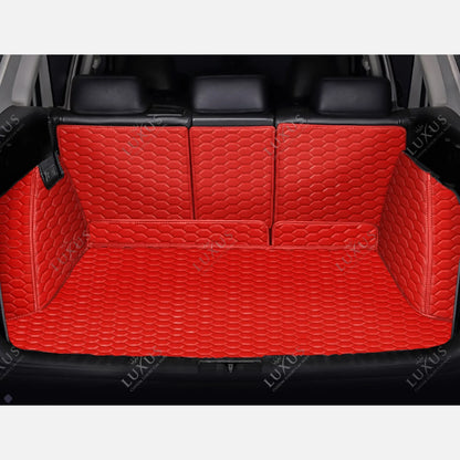 Tapis de Coffre 3D Intégral sur Mesure Premium Luxus – Motif Nid d’Abeille Rouge Ferrari
