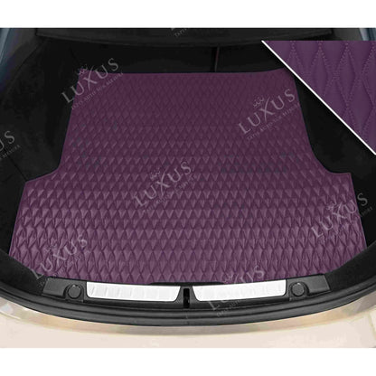 Tapis de Coffre sur Mesure Premium Luxus – Motif Double Losange Violet Nocturne