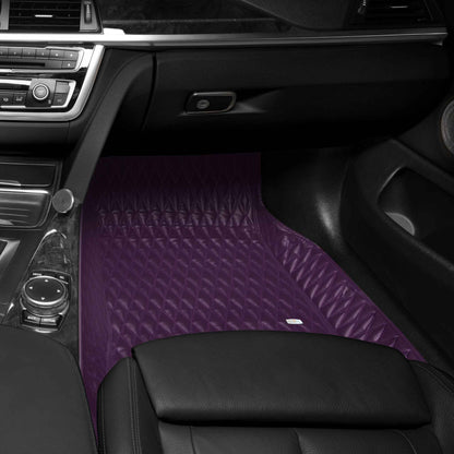 Tapis de Sol Premium Sur Mesure en 3D | Motif Double Losange | Violet Nocturne
