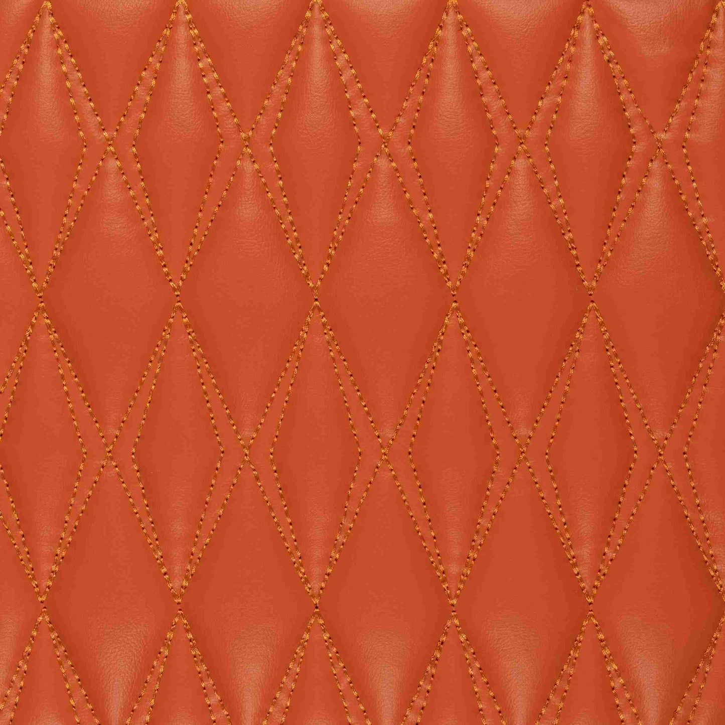 Tapis de Sol 3D sur Mesure Premium Luxus – Motif Double Losange Orange Ardent