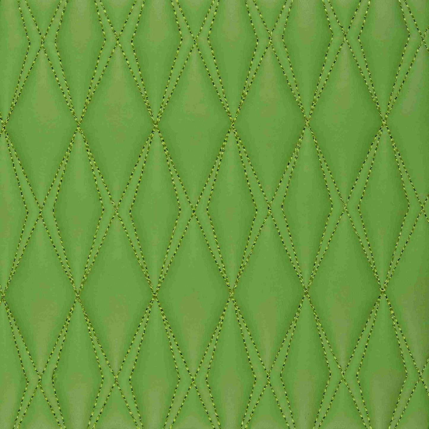 Tapis de Sol 3D sur Mesure Premium Luxus – Motif Double Losange Vert Electrique