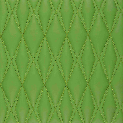 Tapis de Sol 3D sur Mesure Premium Luxus – Motif Double Losange Vert Electrique