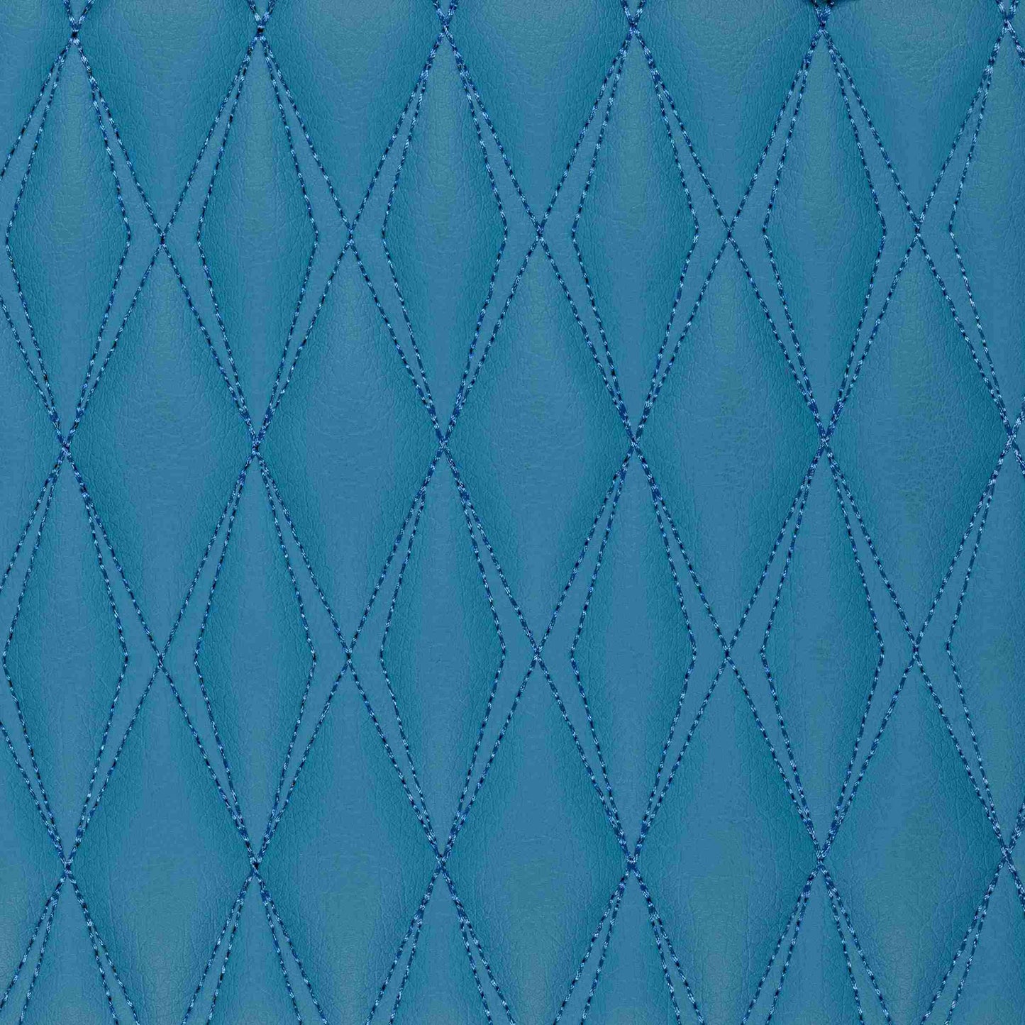 Tapis de Coffre sur Mesure Premium Luxus – Motif Double Losange Bleu Ciel