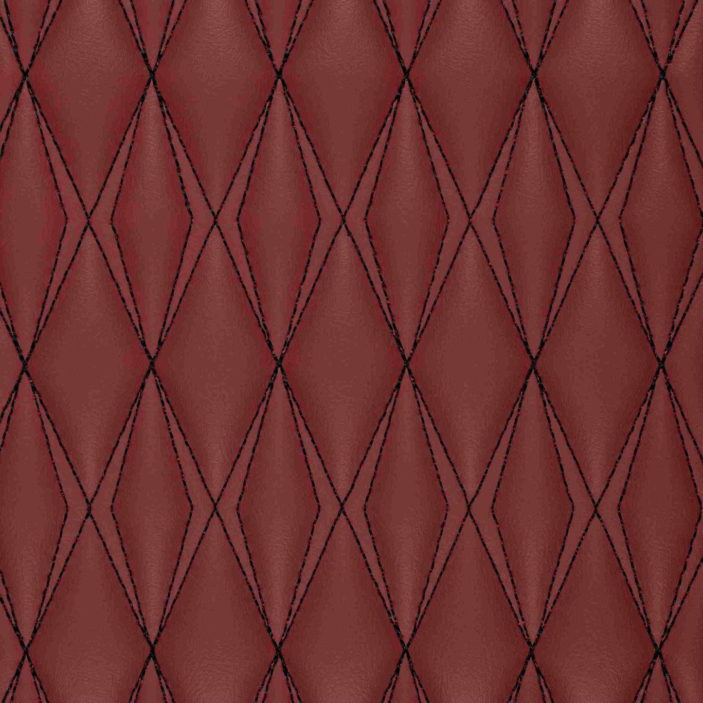 Tapis de Coffre sur Mesure Premium Luxus – Motif Double Losange Rouge Bordeaux