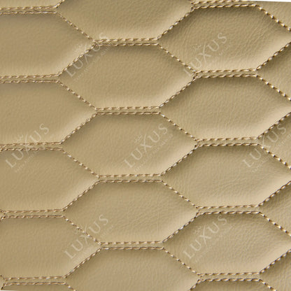 Tapis de Coffre 3D Intégral sur Mesure Premium Luxus – Motif Nid d’Abeille Beige Crème