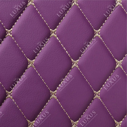 Tapis de coffre 3D intégral sur mesure premium Luxus – motif losange mauve lavande