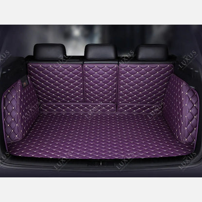 Tapis de coffre 3D intégral sur mesure premium Luxus – motif losange mauve lavande