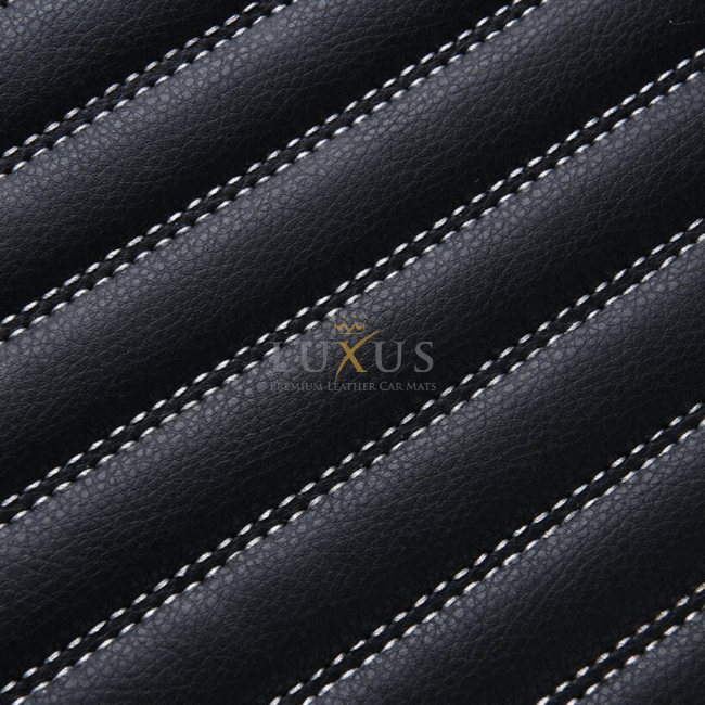 Luxus Tapis de Sol Premium 3D sur Mesure – Motif Bandes Noir